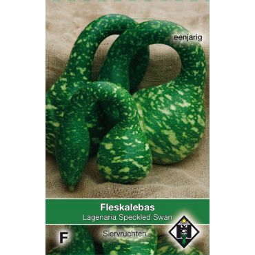 Lagenaria siceraria 'Speckled Swan' - fleskalebas - afbeelding 1