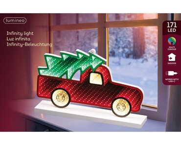 LED infinity light kerstauto - afbeelding 2