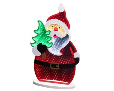 LED infinity light kerstman - afbeelding 1