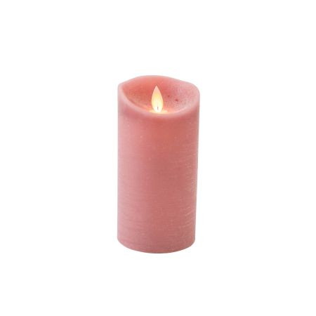 LED kaars antiek roze ↕ 15 cm