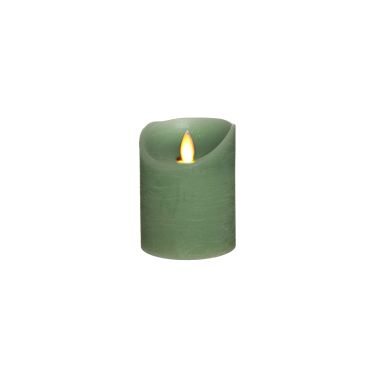 LED kaars jade groen ↕ 10 cm