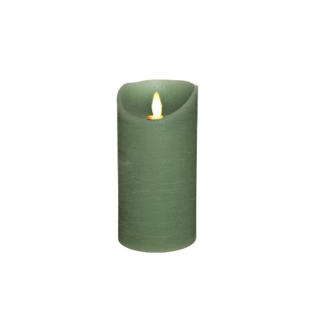 LED kaars jade groen ↕ 15 cm
