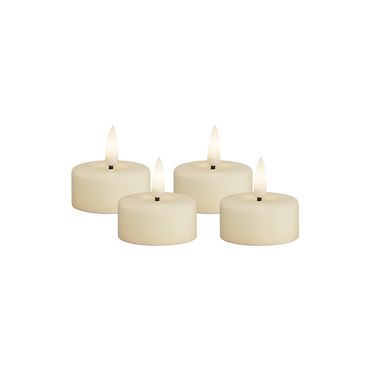 LED dinner kaars crème 4,1x4,5 cm - afbeelding 2