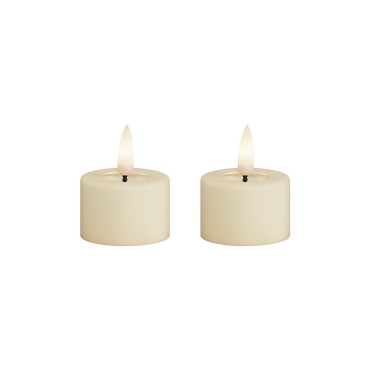 LED dinner kaars crème 4,1x4,5 cm - afbeelding 3
