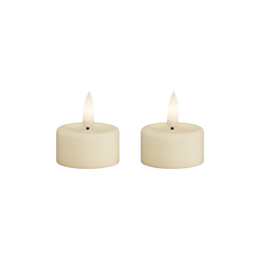 LED dinner kaars crème 4,1x4,5 cm - afbeelding 4