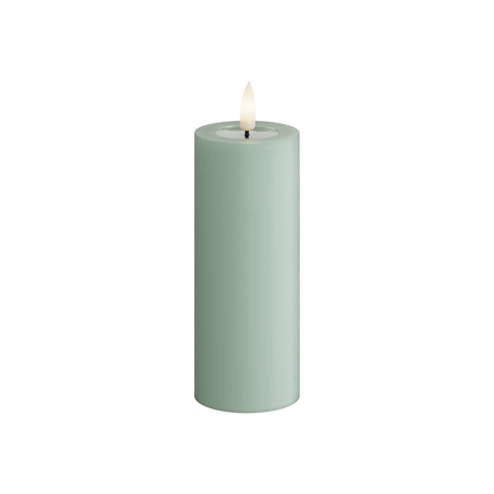 LED kaars saliegroen 5x12,5 cm