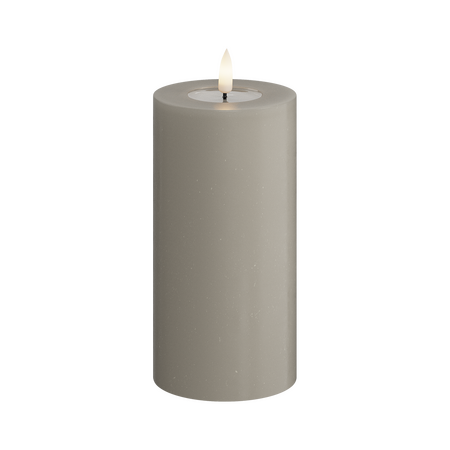 LED kaars zandkleurig 7,5x15 cm