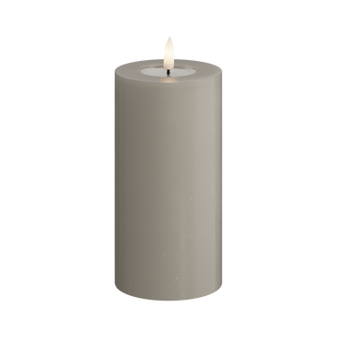LED kaars zandkleurig 7,5x15 cm