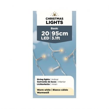 LED streng verlichting 20 LED warm wit - afbeelding 2