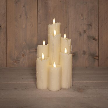 Anna's Collection Druipkaars Wax LED 7 stuks