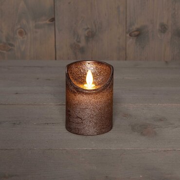 Anna's Collection Stompkaars wax bewegende vlam 10 cm