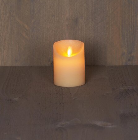 Anna's Collection Stompkaars wax bewegende vlam 10 cm