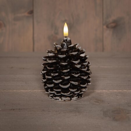 Anna's Collection Kaars Dennenappel LED 10 cm