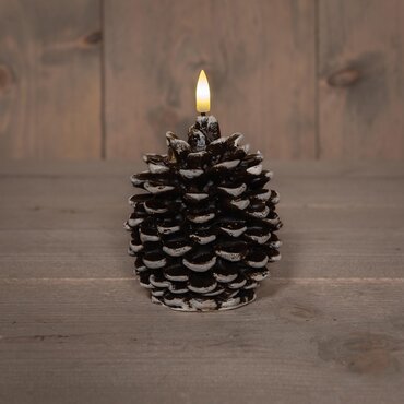 Anna's Collection Kaars Dennenappel LED 10 cm