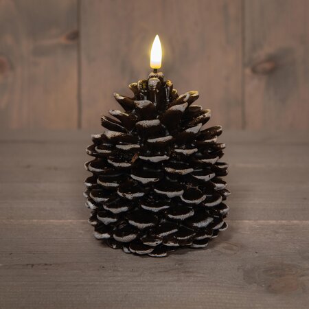 Anna's Collection Kaars Dennenappel LED 12,5 cm