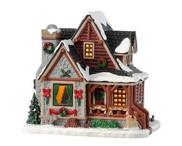 lemax christmas cabin incl. adaptor