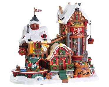 lemax elf made toy factory, incl. adaptor