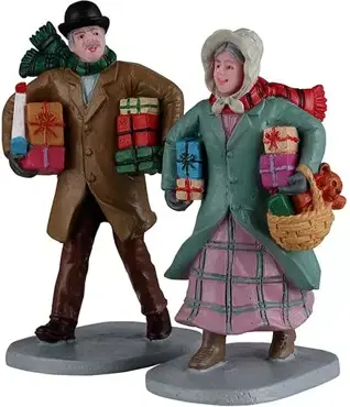Lemax gifts for the grandchildren kerstdorp figuren