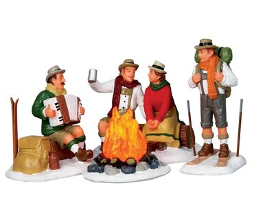 Lemax kerstdorp figuur 'Alpine Ski Party'