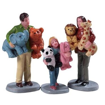 Lemax kerstdorp figuren 'Prize winners'