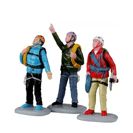 Lemax kerstdorp figuren 'Vertical mountain climbers'