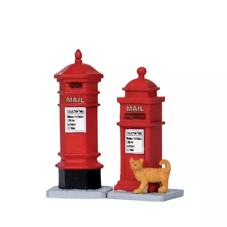 Lemax kerstdorp figuren 'Victorian mailboxes' 