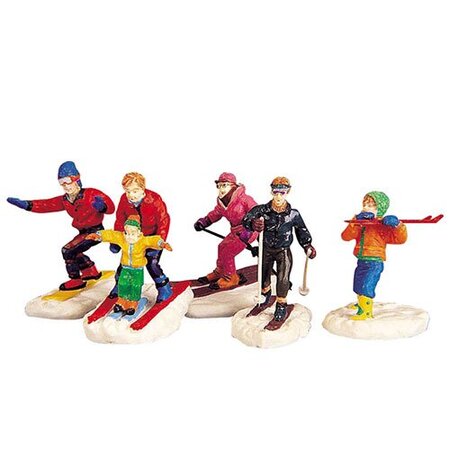Lemax kerstdorp figuren 'Winter fun figurines' 