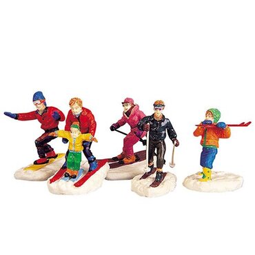 Lemax kerstdorp figuren 'Winter fun figurines' 