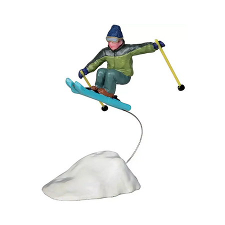 Lemax kerstdorp figuur 'Catching air'