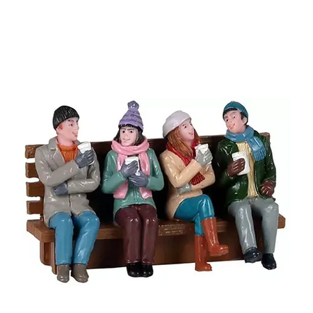 Lemax kerstdorp figuur 'Coffee and friends'