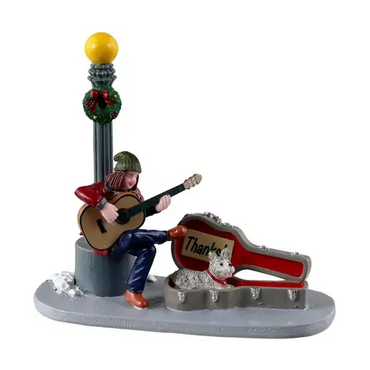 Lemax kerstdorp figuur 'Downtown busker'