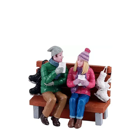 Lemax kerstdorp figuur 'Hot cocoa drinkers'