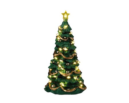 Lemax kerstdorp figuur 'Joyful christmas tree' (clear light)
