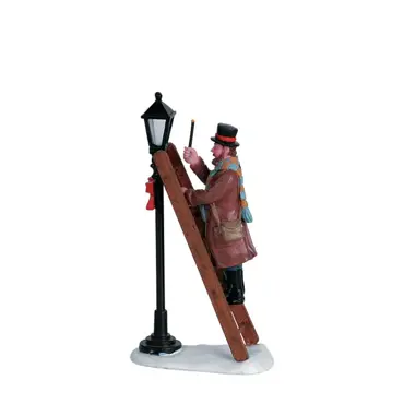 Lemax kerstdorp figuur 'Lamplighter'