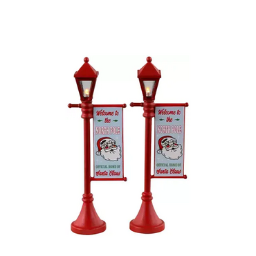 Lemax kerstdorp figuur 'North pole lamppost'