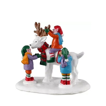 Lemax kerstdorp figuur 'Reindeer snowmand'