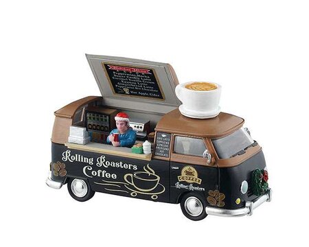 Lemax kerstdorp figuur 'Rolling roasters coffee'