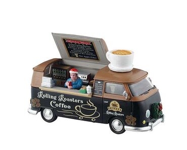 Lemax kerstdorp figuur 'Rolling roasters coffee'