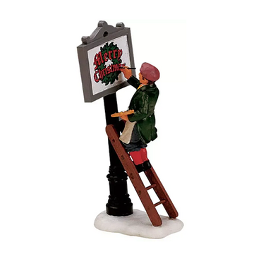 Lemax kerstdorp figuur 'Sign painter'