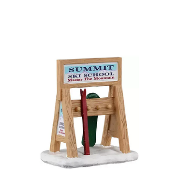 Lemax kerstdorp figuur 'Ski rack sign'
