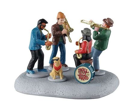 Lemax kerstdorp figuur 'Small jazz band'