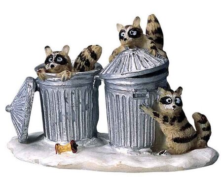 Lemax kerstdorp figuur 'Trash Bandits'