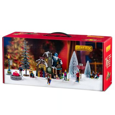 Lemax kersthuisjes starter set 'Bighorn peak mountain sports snow gear' - afbeelding 1
