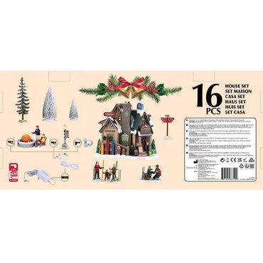 Lemax kersthuisjes starter set 'Bighorn peak mountain sports snow gear' - afbeelding 2