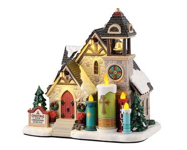 Lemax kersthuisje 'Candlelight church'