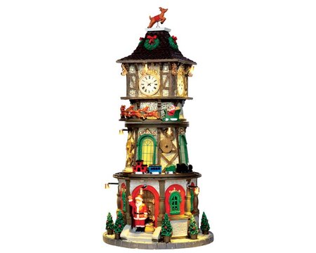 Lemax kersthuisje 'Christmas clock tower' (incl. adapter)
