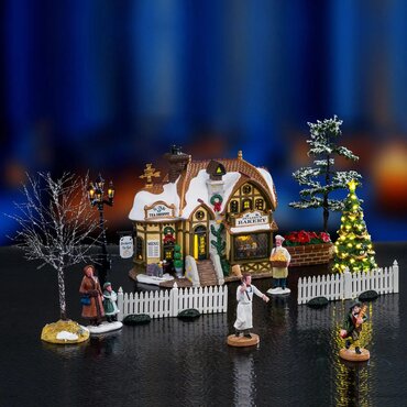 Lemax kersthuisjes starter set 'Devaney's bakery set' - afbeelding 3