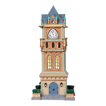 Lemax kersthuisje met verlichting 'Municipal clock tower' - afbeelding 1