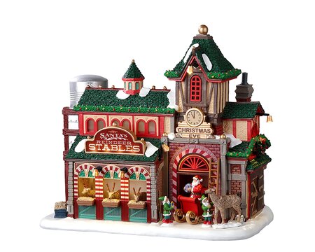 Lemax kersthuisje 'Santa'S Reindeer Stables'