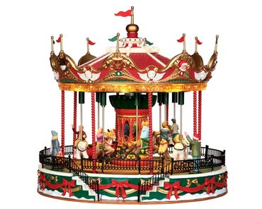 Lemax kersthuisje 'Santa carousel' 